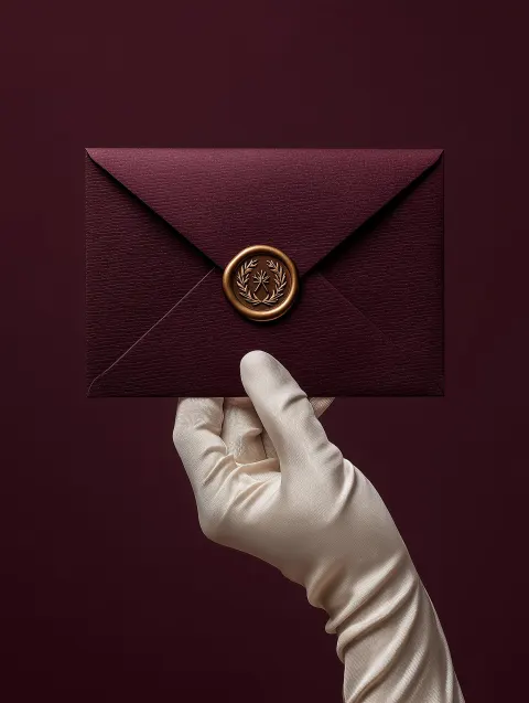 Une enveloppe scellée à la cire
